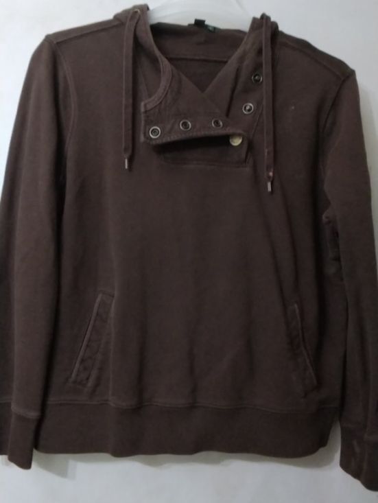 Ralph Lauren Other - Ralph Lauren Brown Hooded Pullover with Snap Placket Men's Sz XL